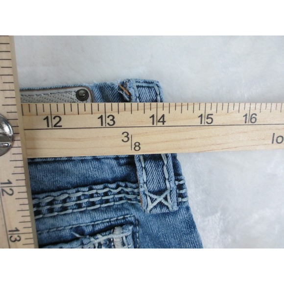 Rock Revival Pants Womens 28 Blue‎ Denim Jeans Janelle Straight Ladies 28X30* - Picture 11 of 16